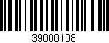 Código de barras (EAN, GTIN, SKU, ISBN): '39000108'