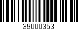 Código de barras (EAN, GTIN, SKU, ISBN): '39000353'
