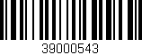 Código de barras (EAN, GTIN, SKU, ISBN): '39000543'
