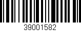 Código de barras (EAN, GTIN, SKU, ISBN): '39001582'