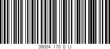 Código de barras (EAN, GTIN, SKU, ISBN): '39004_170_0_U'
