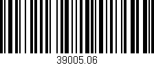 Código de barras (EAN, GTIN, SKU, ISBN): '39005.06'