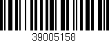 Código de barras (EAN, GTIN, SKU, ISBN): '39005158'