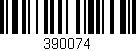 Código de barras (EAN, GTIN, SKU, ISBN): '390074'