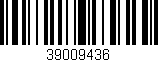 Código de barras (EAN, GTIN, SKU, ISBN): '39009436'