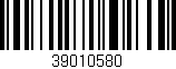 Código de barras (EAN, GTIN, SKU, ISBN): '39010580'