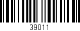 Código de barras (EAN, GTIN, SKU, ISBN): '39011'