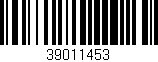 Código de barras (EAN, GTIN, SKU, ISBN): '39011453'