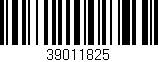 Código de barras (EAN, GTIN, SKU, ISBN): '39011825'