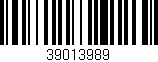 Código de barras (EAN, GTIN, SKU, ISBN): '39013989'