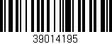 Código de barras (EAN, GTIN, SKU, ISBN): '39014195'