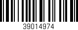 Código de barras (EAN, GTIN, SKU, ISBN): '39014974'