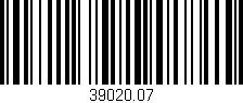 Código de barras (EAN, GTIN, SKU, ISBN): '39020.07'