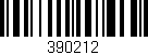 Código de barras (EAN, GTIN, SKU, ISBN): '390212'