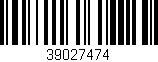 Código de barras (EAN, GTIN, SKU, ISBN): '39027474'