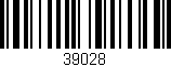 Código de barras (EAN, GTIN, SKU, ISBN): '39028'