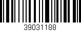 Código de barras (EAN, GTIN, SKU, ISBN): '39031188'