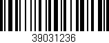 Código de barras (EAN, GTIN, SKU, ISBN): '39031236'