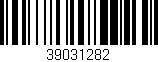 Código de barras (EAN, GTIN, SKU, ISBN): '39031282'