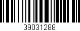 Código de barras (EAN, GTIN, SKU, ISBN): '39031288'