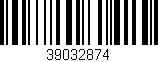 Código de barras (EAN, GTIN, SKU, ISBN): '39032874'