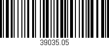 Código de barras (EAN, GTIN, SKU, ISBN): '39035.05'