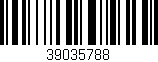 Código de barras (EAN, GTIN, SKU, ISBN): '39035788'