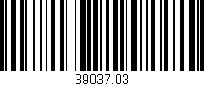 Código de barras (EAN, GTIN, SKU, ISBN): '39037.03'