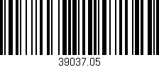 Código de barras (EAN, GTIN, SKU, ISBN): '39037.05'