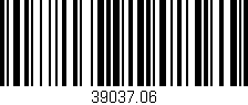 Código de barras (EAN, GTIN, SKU, ISBN): '39037.06'