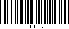 Código de barras (EAN, GTIN, SKU, ISBN): '39037.07'