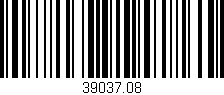 Código de barras (EAN, GTIN, SKU, ISBN): '39037.08'