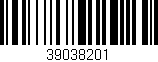 Código de barras (EAN, GTIN, SKU, ISBN): '39038201'