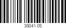 Código de barras (EAN, GTIN, SKU, ISBN): '39041.05'