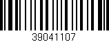 Código de barras (EAN, GTIN, SKU, ISBN): '39041107'