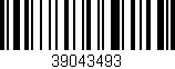 Código de barras (EAN, GTIN, SKU, ISBN): '39043493'