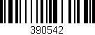 Código de barras (EAN, GTIN, SKU, ISBN): '390542'