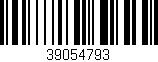 Código de barras (EAN, GTIN, SKU, ISBN): '39054793'