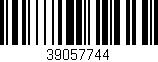 Código de barras (EAN, GTIN, SKU, ISBN): '39057744'