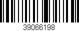 Código de barras (EAN, GTIN, SKU, ISBN): '39066198'