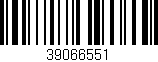 Código de barras (EAN, GTIN, SKU, ISBN): '39066551'