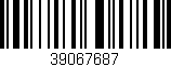 Código de barras (EAN, GTIN, SKU, ISBN): '39067687'
