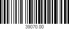 Código de barras (EAN, GTIN, SKU, ISBN): '39070.00'