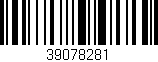 Código de barras (EAN, GTIN, SKU, ISBN): '39078281'