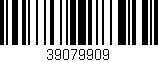Código de barras (EAN, GTIN, SKU, ISBN): '39079909'