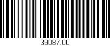 Código de barras (EAN, GTIN, SKU, ISBN): '39087.00'