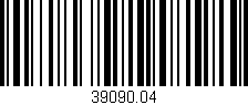 Código de barras (EAN, GTIN, SKU, ISBN): '39090.04'
