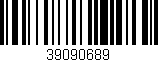Código de barras (EAN, GTIN, SKU, ISBN): '39090689'