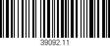 Código de barras (EAN, GTIN, SKU, ISBN): '39092.11'