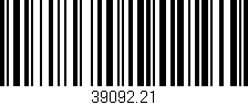 Código de barras (EAN, GTIN, SKU, ISBN): '39092.21'